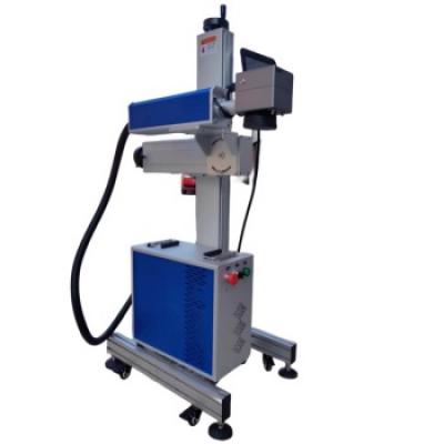 Online Flying Industrial Raycus Fiber Laser Marking System for Metal Parts & Tools